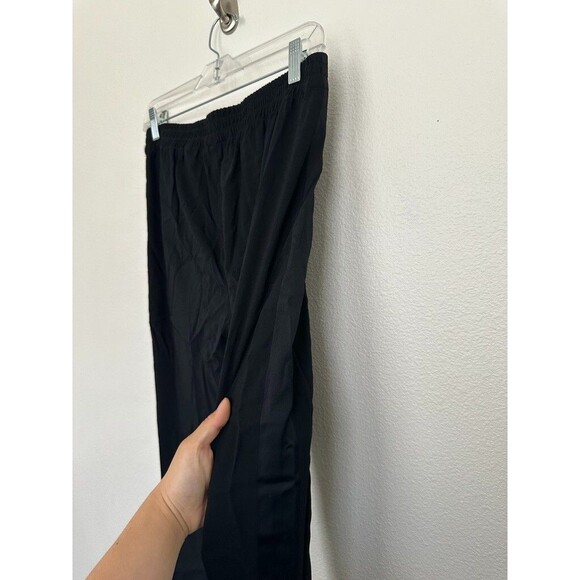 Theory Women's Viewpine C Berger Pants High Rise Pull On Black Mixed Media Sz 4 - Picture 9 of 12